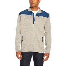ORVIS Men's Bonded Mesh Fleece Full Zip Jacket ~ Gray ~ L picture