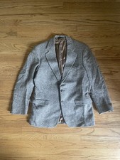 Vintage Polo Ralph Lauren University Tweed Wool Blazer Jacket Size Medium picture