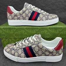 Gucci Ace Bee Pattern Canvas For Men's shoes picture