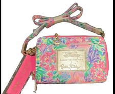 NWT Disney Parks Collection Lilly Pulitzer Crossbody Bag Purse Pink Floral Ltd picture