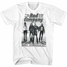 Vtg Bad Company Band Music Tour Cotton All Size Unisex White Shirt CM177 picture