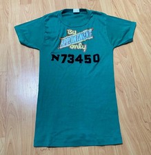 VTG 70s Roach 76 By Appointment Only Iron On T Shirt Large Flocked Velvet Text picture