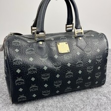 MCM Munchen Monogram Black Hand Bag Vintage picture