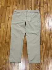 Lululemon ABC Pants Mens 38x30 Classic Beige Warpstreme Stretch Golf Travel picture