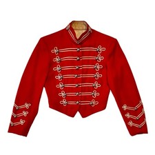 Barry-Mowery Co. Vintage 1950s Marching Band Red Wool Jacket 34” Chest Military picture