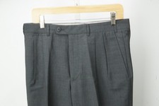 Zanella Sartoriale Giorgio Gray Wool Mens Dress Pants Sz 48 EU BRAND NEW picture