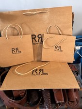 RRL Double RL Drawstring & Paper bags, Vintage Garment Tags Separately Or As Lot picture