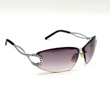 ROCAWEAR Sunglasses Women's Silver Purple Gradient Rhinestone Accent Rimless picture