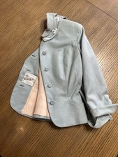 Vintage 1950s 60s Nobility Jrs Gray Blazer Beaded Scalloped Collar Jacket picture