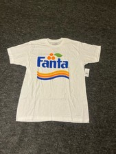 Fanta Retro Orange Logo Graphic White T-Shirt Size Large New with Tags picture
