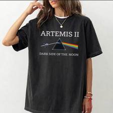 Artemis II Mission T-Shirt, Dark Side of the Moon Space Tee, Future Moon Missio picture