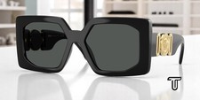 VERSACE VE4478U GB1 87 Black Dark Grey 55 mm Women's Sunglasses picture