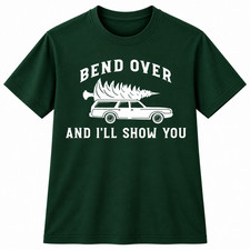 Funny Bend Over Graphic T Shirt Vintage Station Wagon Retro Humor Unisex Tee picture