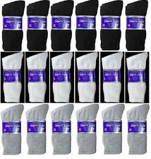 5~20 Dozens Wholesale Lots Men Women Diabetic Crew Socks Size 9-11 10-13 13-15 picture
