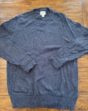 Men's St. Johns Bay Blue Crew Neck Sweater Size L picture