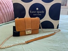 Kate Spade- Phoebe Suede Turnlock Mini Flap Crossbody- BNWT picture