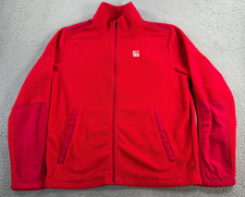 Chick Fil A Fleece Jacket Oobe Team Style Mens Medium Red Full Zip Uniform picture