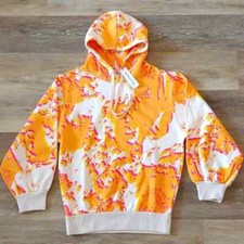 NWT Making The Cut Yannick Oversized Heavyweight Pullover Hoodie Orange Size S picture