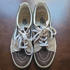 VANS Old Skool Low Top Suede Men's Sneakers Lace Up Brown Gray White picture