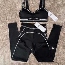 NWT Alo Yoga Contrast Piping Matching Set (Sports Bra + Leggings) picture