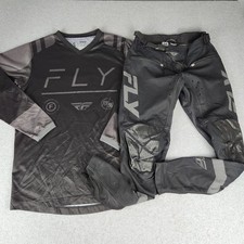 Fly Racing Motocross Set Mens S/30 Black Charcoal F-16 Jersey Rayce Padded Gear picture