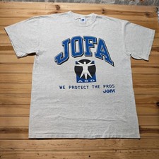 Vintage 90s Jofa Hockey We Protect The Pros Canada Protective Gear T-Shirt - XL picture
