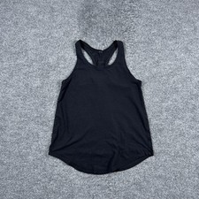 Lululemon Tank Top Womens Medium Black Racerback Scoop Neck Athletic Gym Workout picture