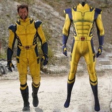 Wolverine Cosplay Jumpsuit Deadpool 3 Cos Bodysuit Adult Kids Costume Halloween picture