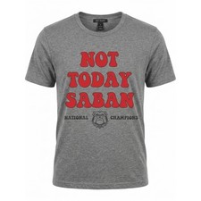 Sheshow Grey Not Today Saban Georgia Bulldogs Graphic Tee Medium picture