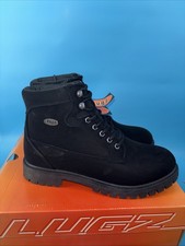 Lugz Men's Mantle Hi Classic 6-inch Memory Foam Fa - 9.5D Black NIB picture