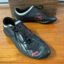 Puma Men Future Cat M1 Scuderia Ferrari Black Leather Motoring Shoe Size 9.5 picture