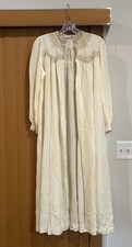 Vintage Trousseau by Terrace 1930s 40s White Rayon Satin Full Length Peignor picture