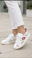 All White Sneackers Aldo Amorette I Am Beautiful Size 9 picture