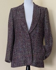 Austin Reed Blazer Jacket Woven Silk Blend Vintage Oversized Blazer Sizing picture