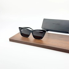 Saint Laurent SL 276 Sunglasses Black Frame Gray Lens New w/ Box picture