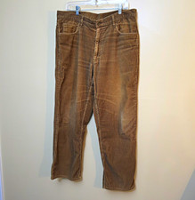 Vintage Reunion Menswear Corduroy Pants Brown Wide Wale 5-Pocket Skater 36x30 picture