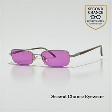 Chloé CL1105 Y2K Vintage Sunglasses w/New Solid Purple Custom Lenses-France picture
