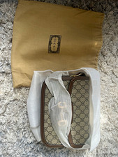 Gucci GG Canvas Small Crossbody Handbag Beige/Brown w/ Dust Bag & Extra Strap picture