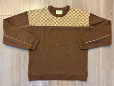 Gucci Cotton Sweatshirt crewneck brown sz S picture