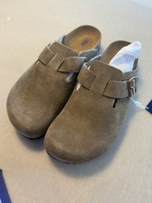 Birkenstock Boston BS Taupe Suede Clogs Narrow Fit EU 41 US 10 MPN 0560773 picture