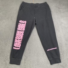 Blackpink Pants Womens XL Black Lovesick Girls Sweatpants Kpop Joggers 2023 YG picture