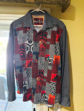 Very Rare Robert Graham Men's Snowbound (The Shining) Button-Front Shirt L picture