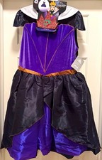 Disney Snow White Evil Queen Adult XL Dress Costume Purple/Black Polyester picture