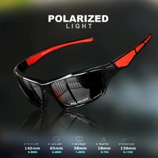 New 2025 Polarized Vertex Men AntiGlare Fishing Cycling Driving Sport Sunglasses picture