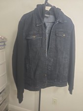 Size XL -Original Deluxe black denim hooded jacket generally picture