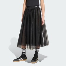 Adidas Originals Tulle Skirt Black Women's Asian Size KS6563 picture
