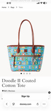Dooney and Bourke Doodle Tote - Authentic NWT Large size picture