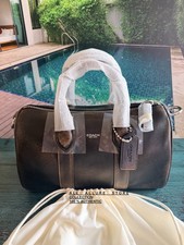 Coach Men's Compass Bag 25 Crossbody in Loved Leather CEO29 Black/Light Tan NWT picture