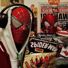 New Handmade Classic Toby Spider-man 3D Mask Face Shell Eyes Helmet Cosplay Prop picture