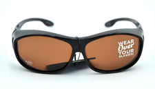 Solar Shield FITS OVER FO-003 TOR DRV Brown Tortoise POLARIZED Sunglasses picture